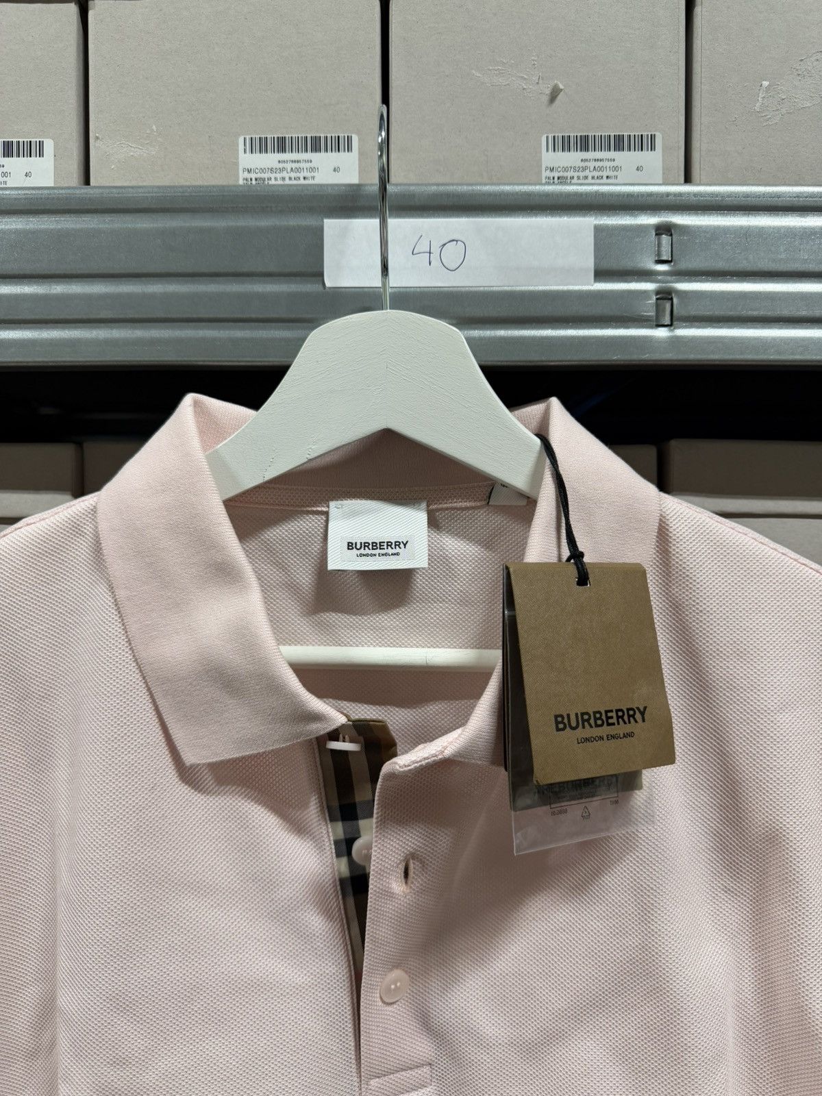 Burberry Burberry Check Detailed Polo Shirt NEW 600$ Size US XL / EU 56 / 4 - 3 Thumbnail