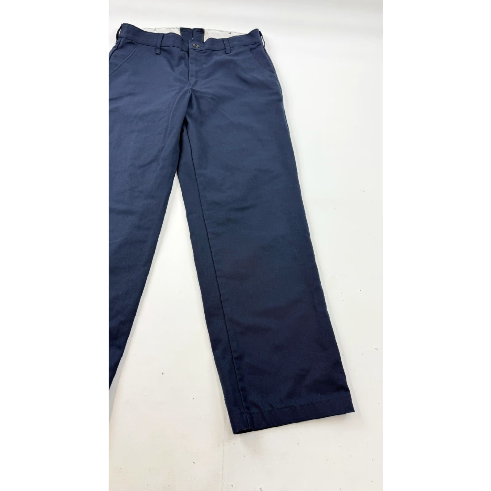 Red Kap Red Kap Pants Mens 34x28 Navy Blue Work Chino Straight Leg Uniform Workwear Size US 34 / EU 50 - 3 Thumbnail
