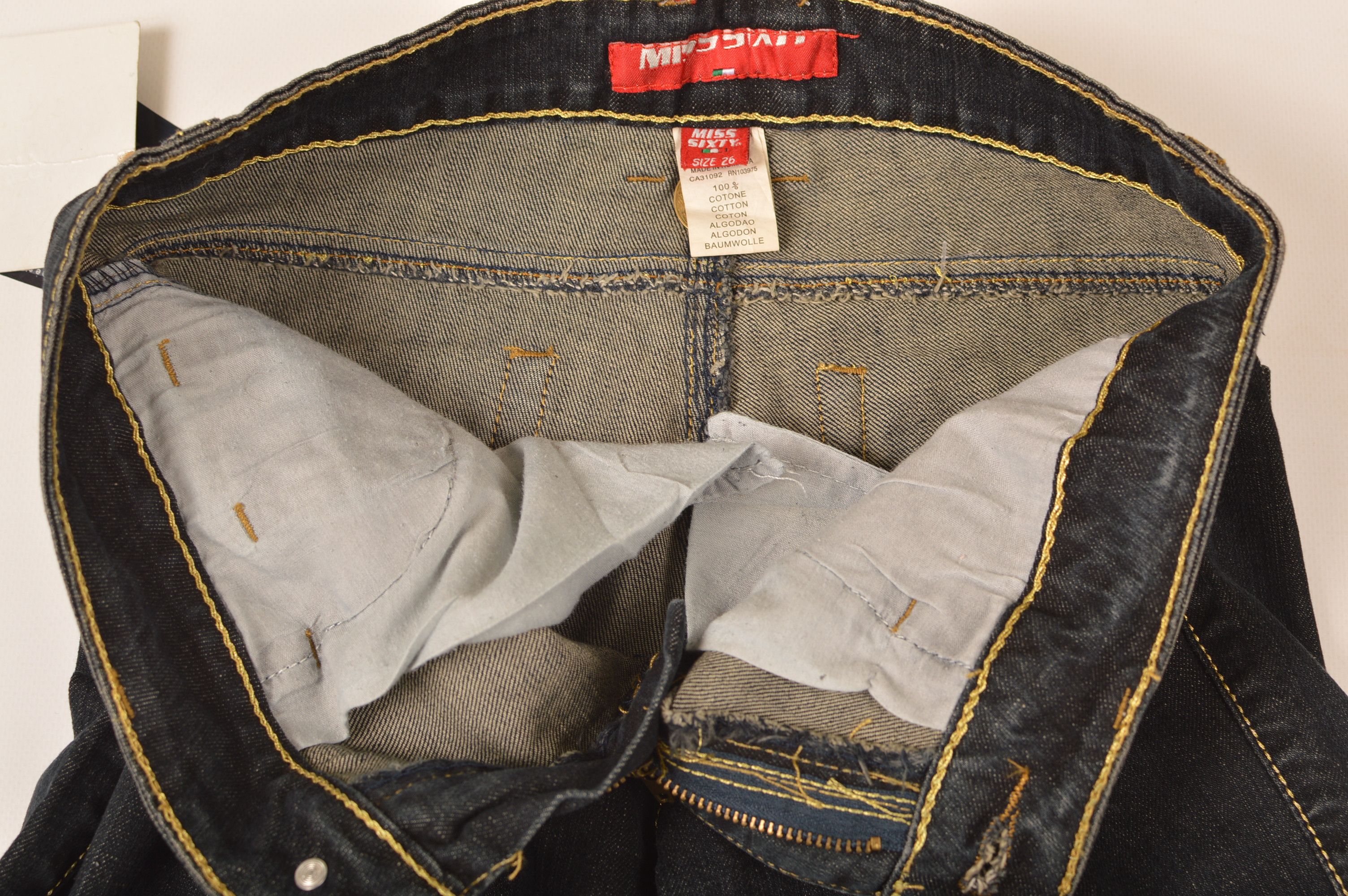 Miss Sixty × Vintage Miss Sixty 60 Vintage Y2K Flare Denim Jeans Low Rise Size 26" / US 2 / IT 38 - 4 Thumbnail