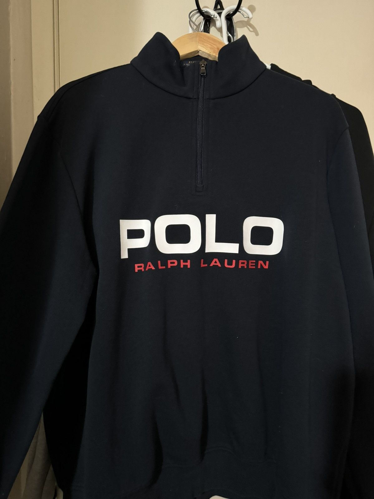 Polo Ralph Lauren NAVY POLO QUARTER ZIP Size US XL / EU 56 / 4 - 1 Thumbnail