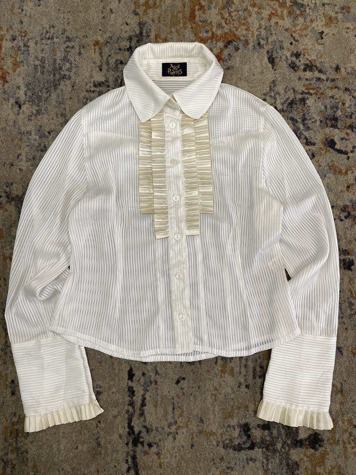 If Six Was Nine × Japanese Brand ISSEY MIYAKE YOHJI STYLE blouses alice & the pirates Size S / US 4 / IT 40 - 1 Thumbnail