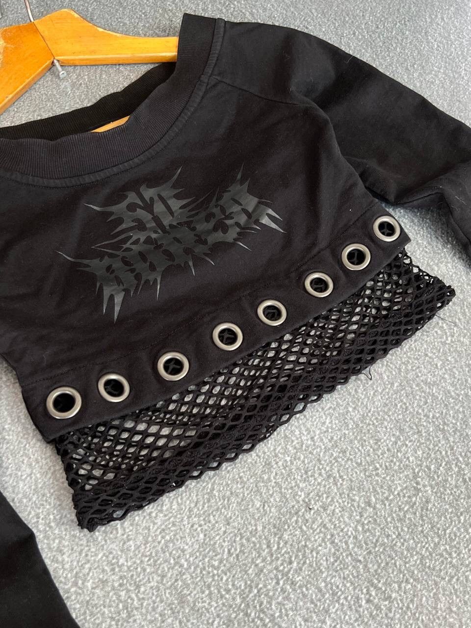 Killstar Killstar Y2K Gothic Vibe Mesh Abstract Long Sleeve Size XS / US 0-2 / IT 36-38 - 8 Thumbnail