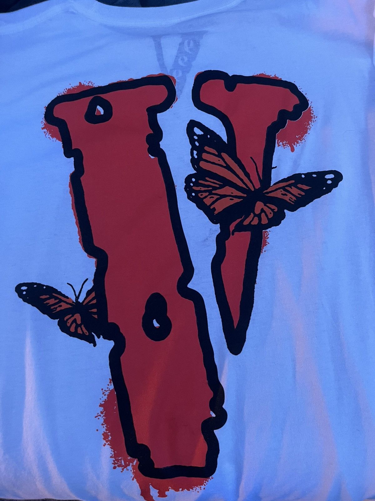 Vlone X deals Juice WRLD Butterfly Tee Size Large