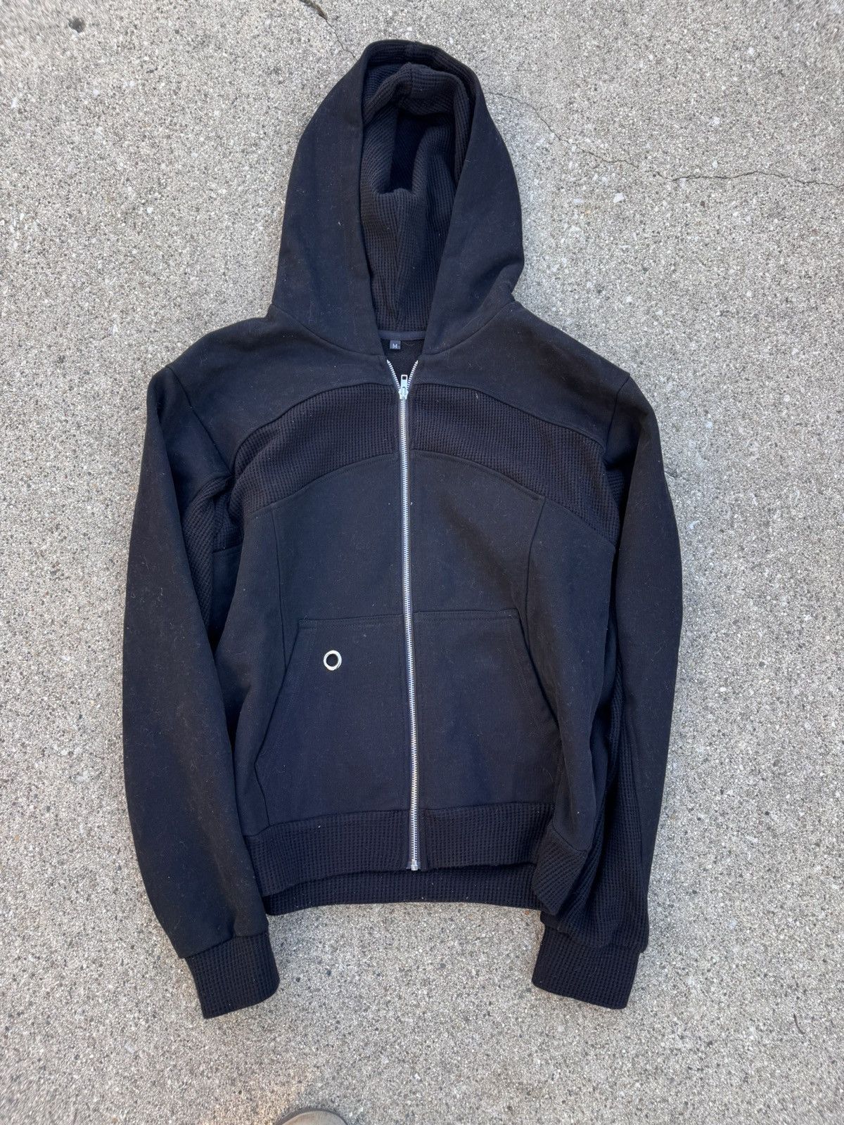 If Six Was Nine × Japanese Brand × Le Grande Bleu (L.G.B.) Rare Waffle Paneled Zip Up Hoodie sweater Size US S / EU 44-46 / 1 - 2 Thumbnail