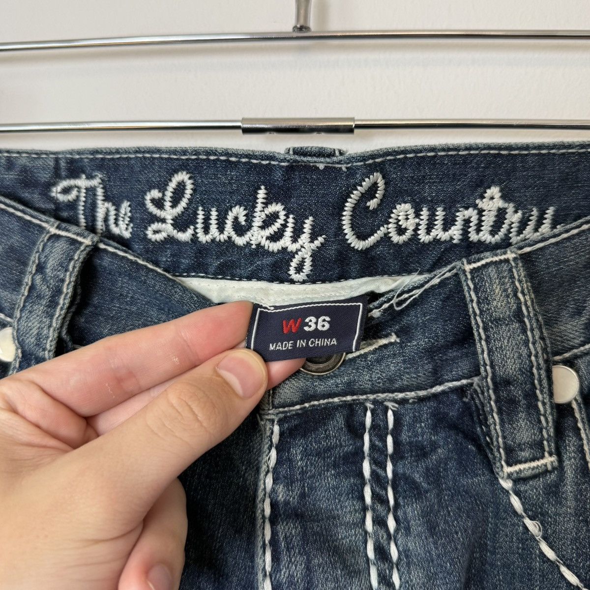 Coogi Vtg 2000s Coogi Faded Contrast Stitch Baggy Jorts ERD Grunge Size US 36 / EU 52 - 10 Thumbnail
