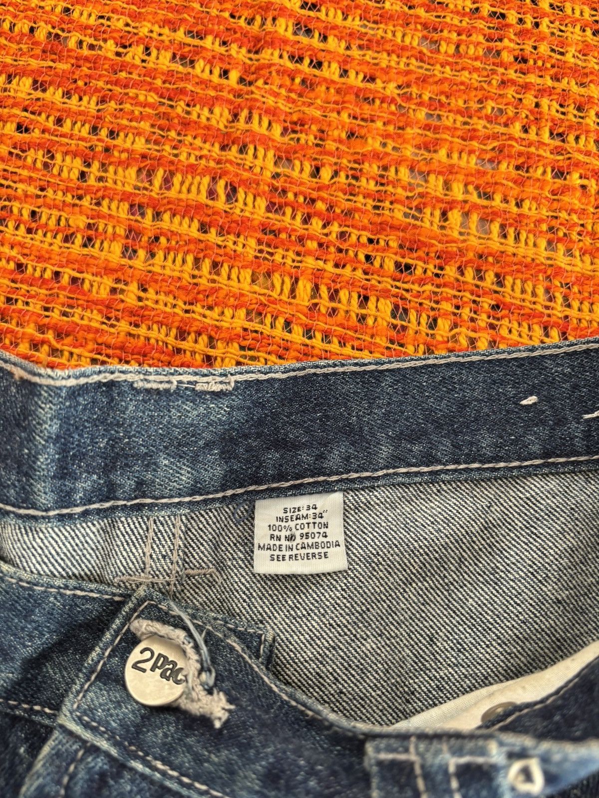 Vintage 90s 2pac denim carpenter pants Size US 34 / EU 50 - 5 Thumbnail