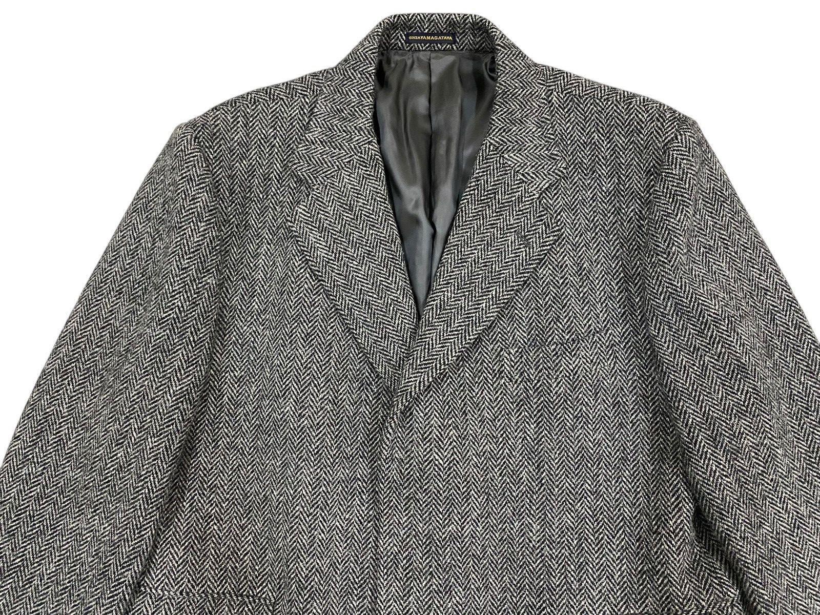 Harris Tweed Harris Tweed Wool Coat Jacket Grey Size US L / EU 52-54 / 3 - 3 Thumbnail