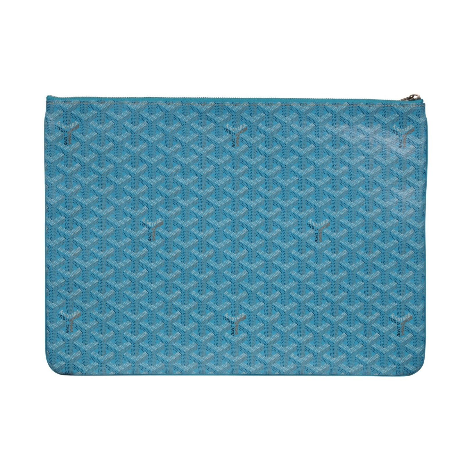 Goyard Senate MM Pouch Turquoise Blue Clutch Coated Canvas - 02643 Size ONE SIZE - 16 Thumbnail