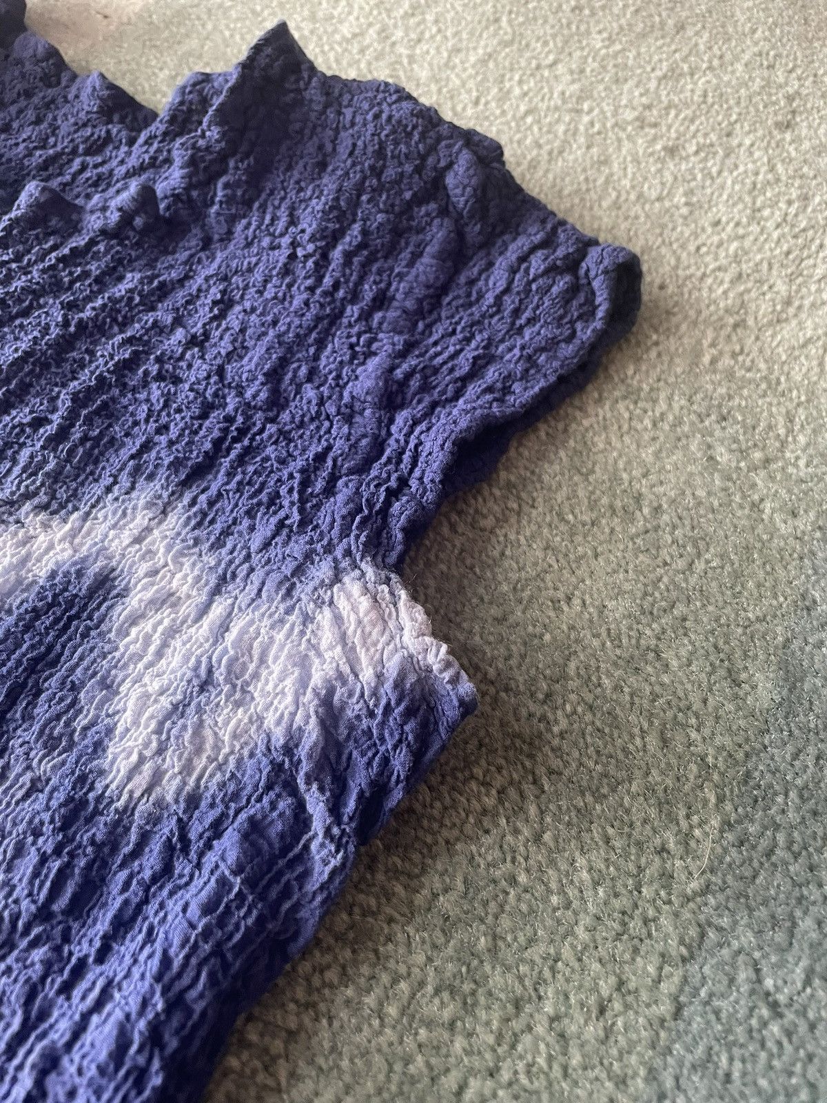 Issey Miyake ISSEY MIYAKE me Tie-dye Cauliflower Sleeveless Dress Indigo Size ONE SIZE - 3 Thumbnail