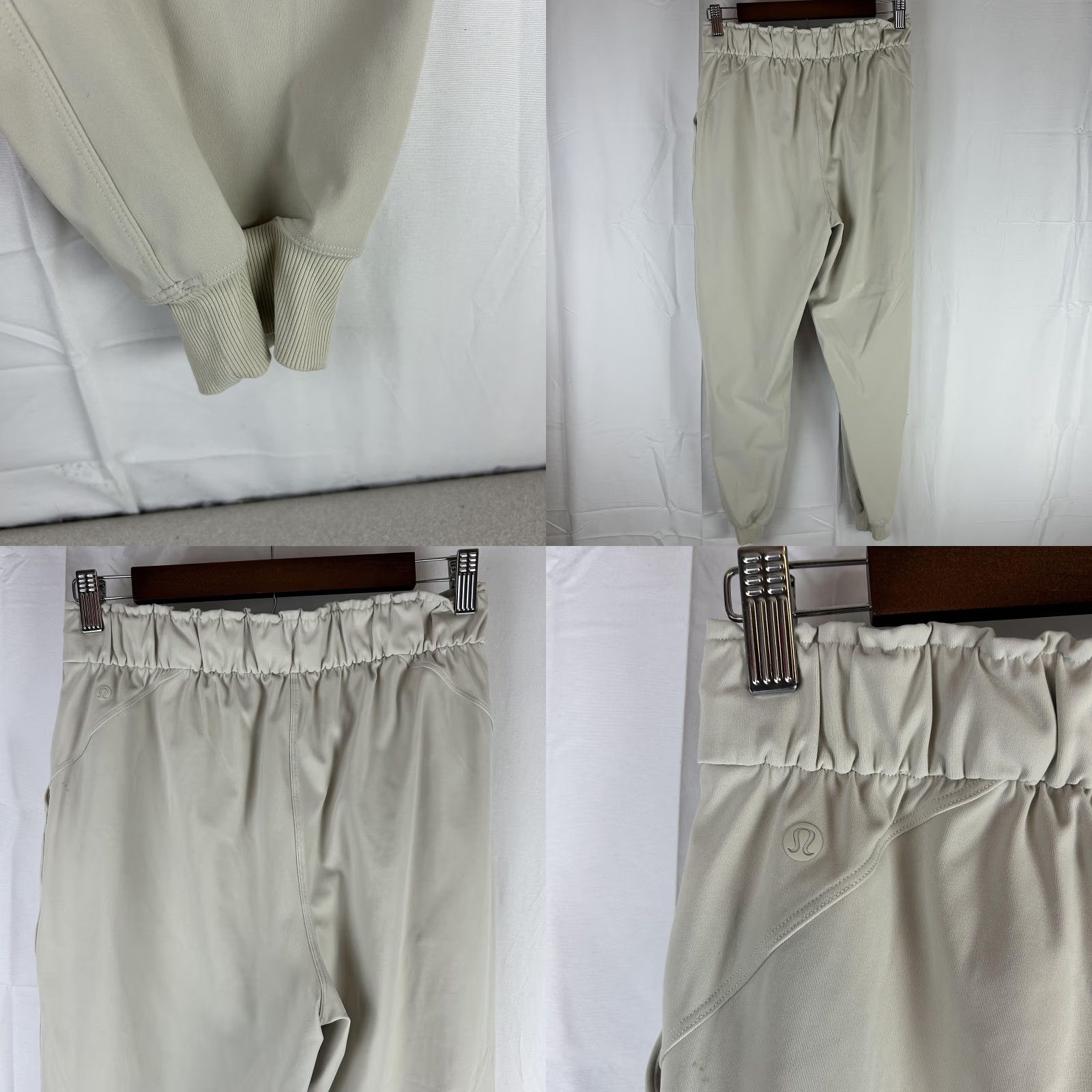 Lululemon VINTAGE Lululemon Jogger Pants Womens 6 Beige High Rise Elastic Waist Pockets Cuffed Size 28" / US 6 / IT 42 - 8 Thumbnail