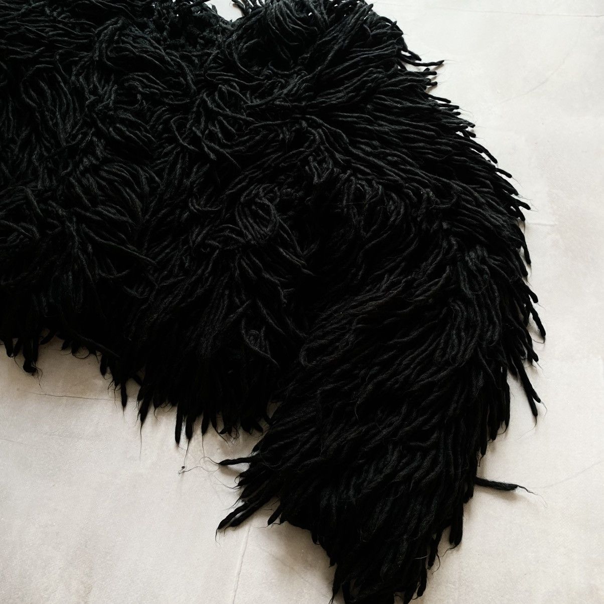 If Six Was Nine Crazy Opium Fuzzy Cropped Knit Cardigan Y2K Jacket Size S / US 4 / IT 40 - 2 Thumbnail
