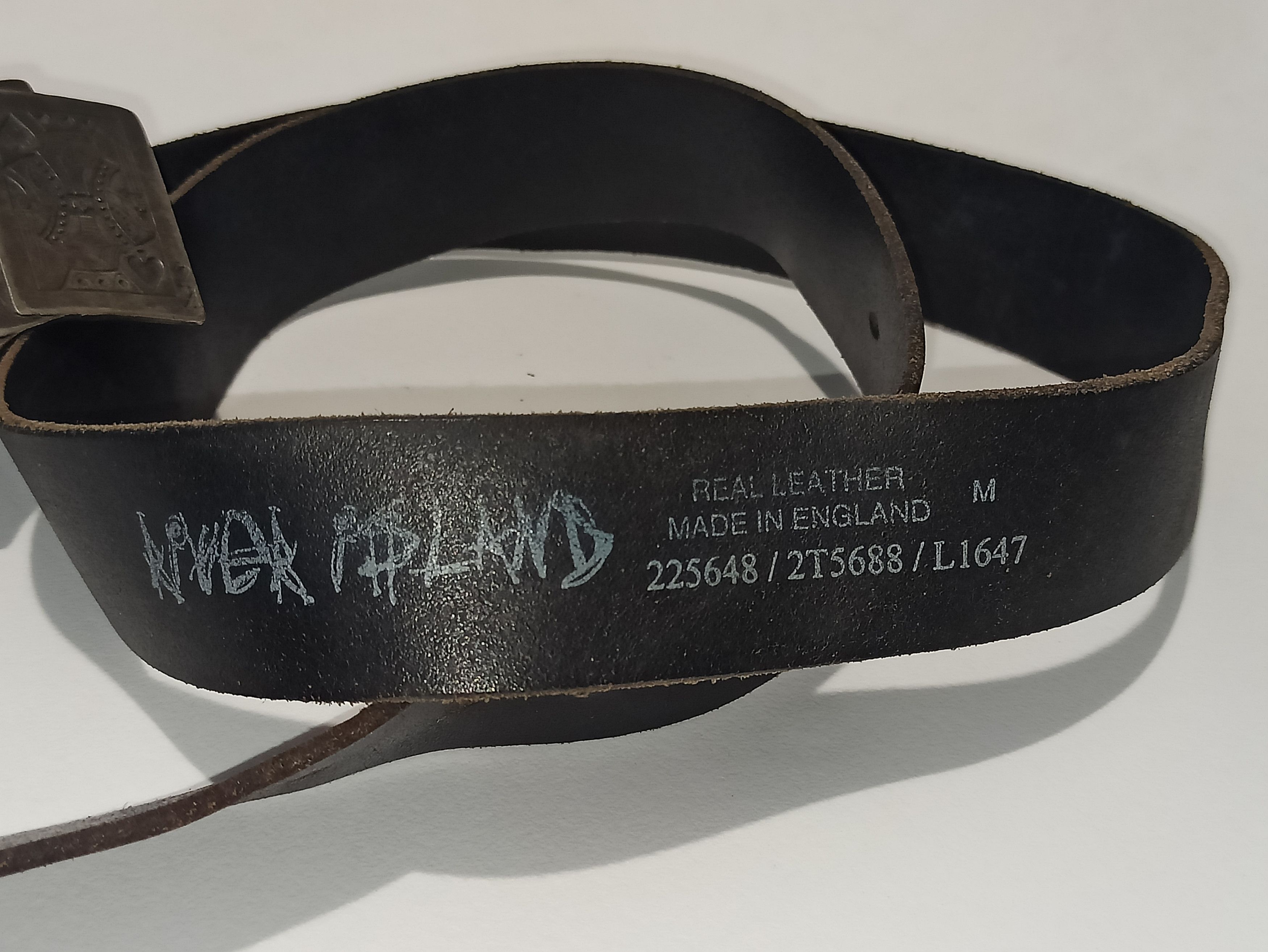 River Island × Vintage River Island Royal Flush leather belt Size ONE SIZE - 5 Thumbnail
