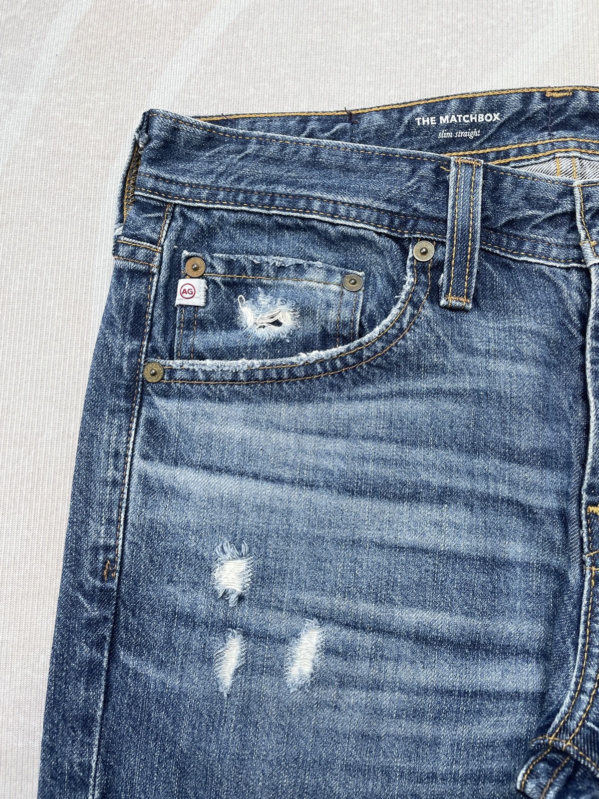AG Adriano Goldschmied ADRIANO GOLDSCHMIED SLIM STRAIGHT JEANS Size US 30 / EU 46 - 5 Thumbnail