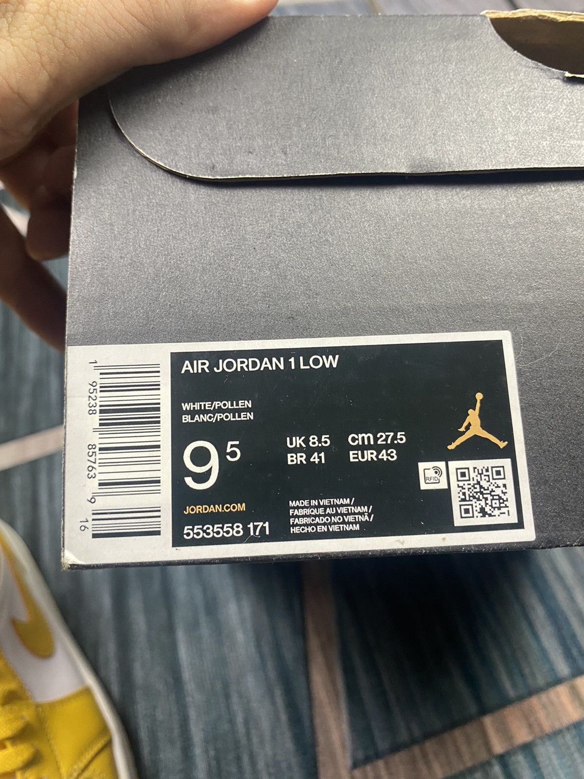 Nike AIR JORDAN 1 LOW POLLEN MAN Size US 8.5 / EU 41-42 - 8 Thumbnail