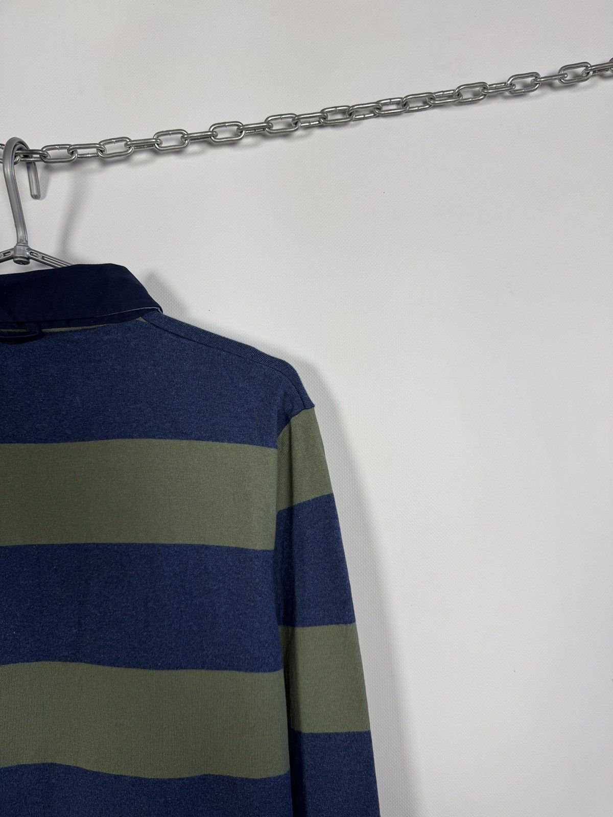 Gant GANT Polo Long Sleeve Striped Rugby Shirt Made in India Sz L Size US L / EU 52-54 / 3 - 12 Thumbnail