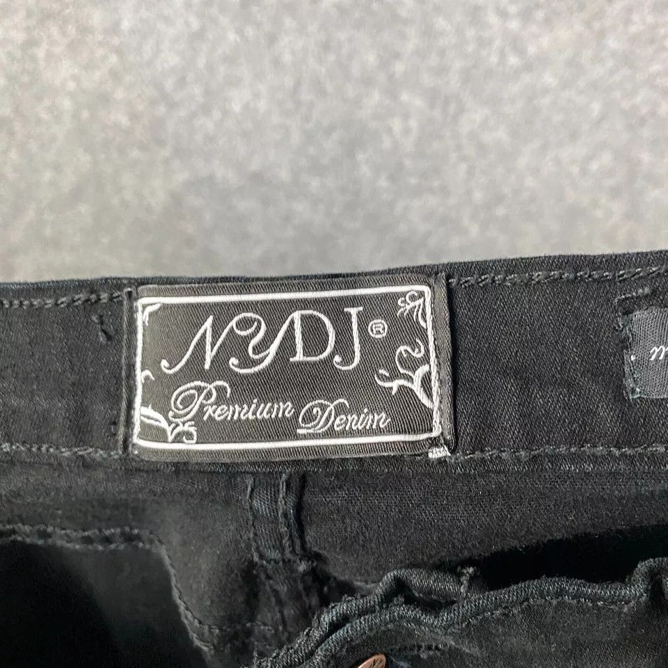 NYDJ NYDJ Jeans Women's Size 6 Capri High Rise Black Denim Adults Size 28" / US 6 / IT 42 - 7 Thumbnail