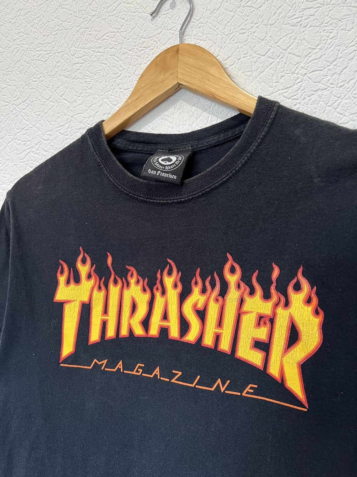 Thrasher Vintage Thrasher Black T Shirt Size US S / EU 44-46 / 1 - 2 Thumbnail
