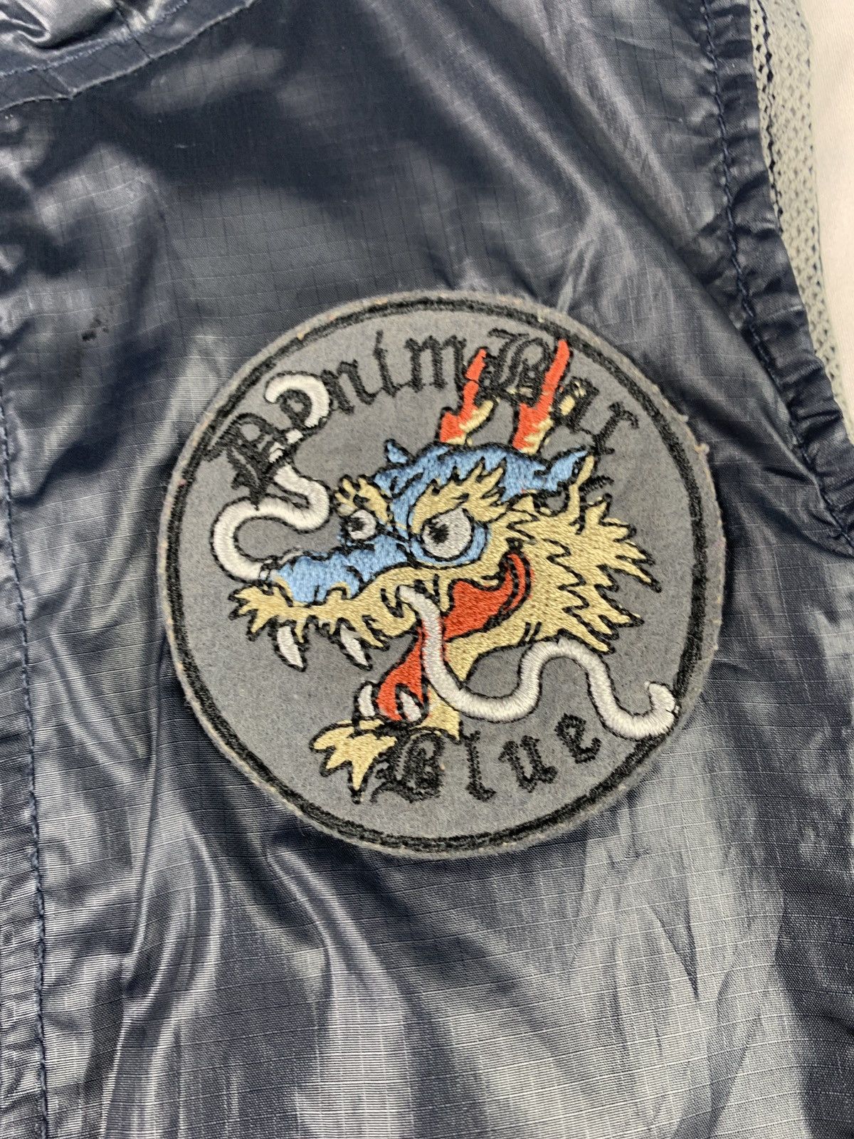 Japanese Brand y2k Denim Bar Black Petite Dragon Embroidered Graphic Vest Size XXS / US 00 / IT 34 - 6 Thumbnail