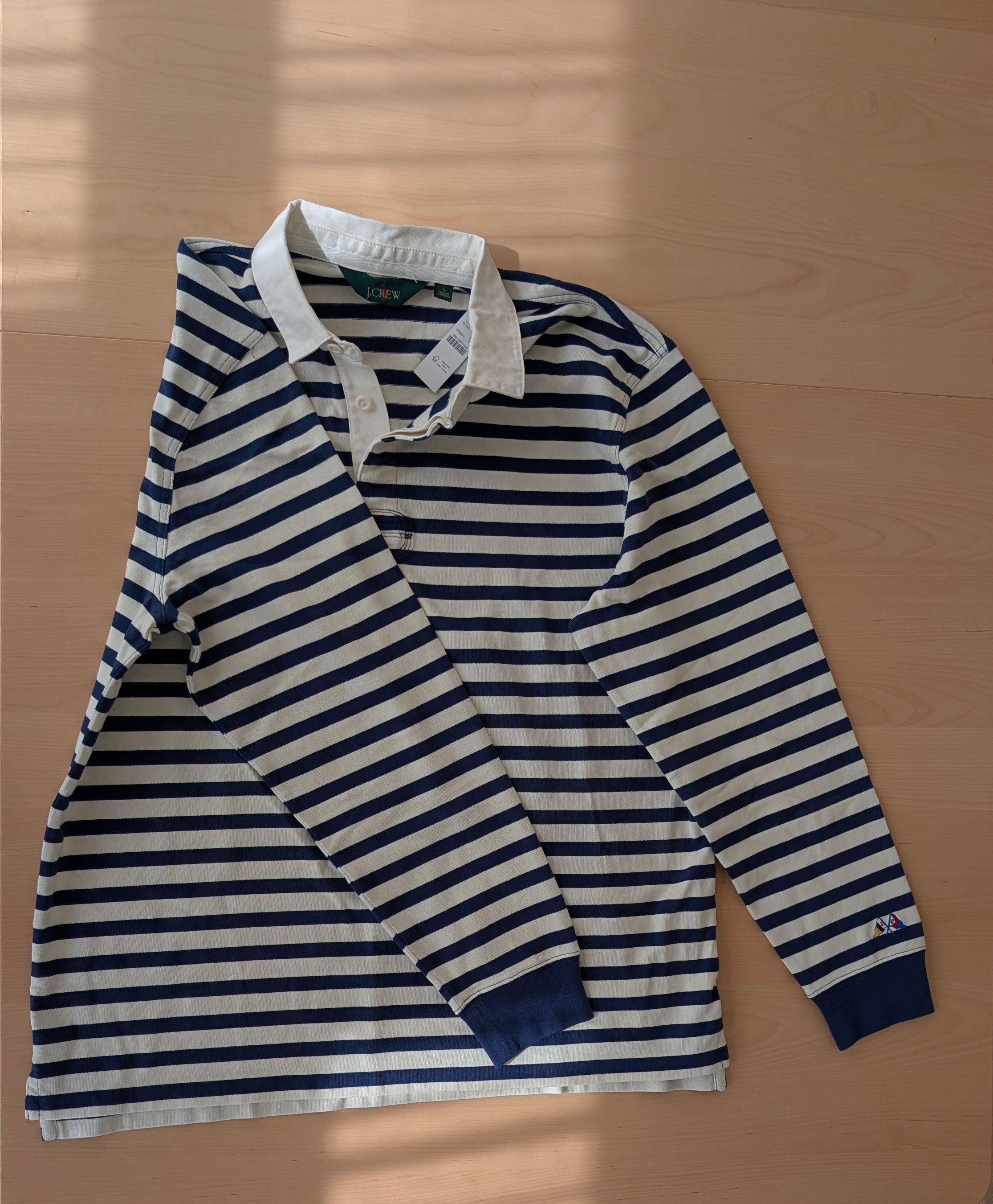 J.Crew J.Crew Rugby Shirt in Stripe Size US L / EU 52-54 / 3 - 3 Thumbnail