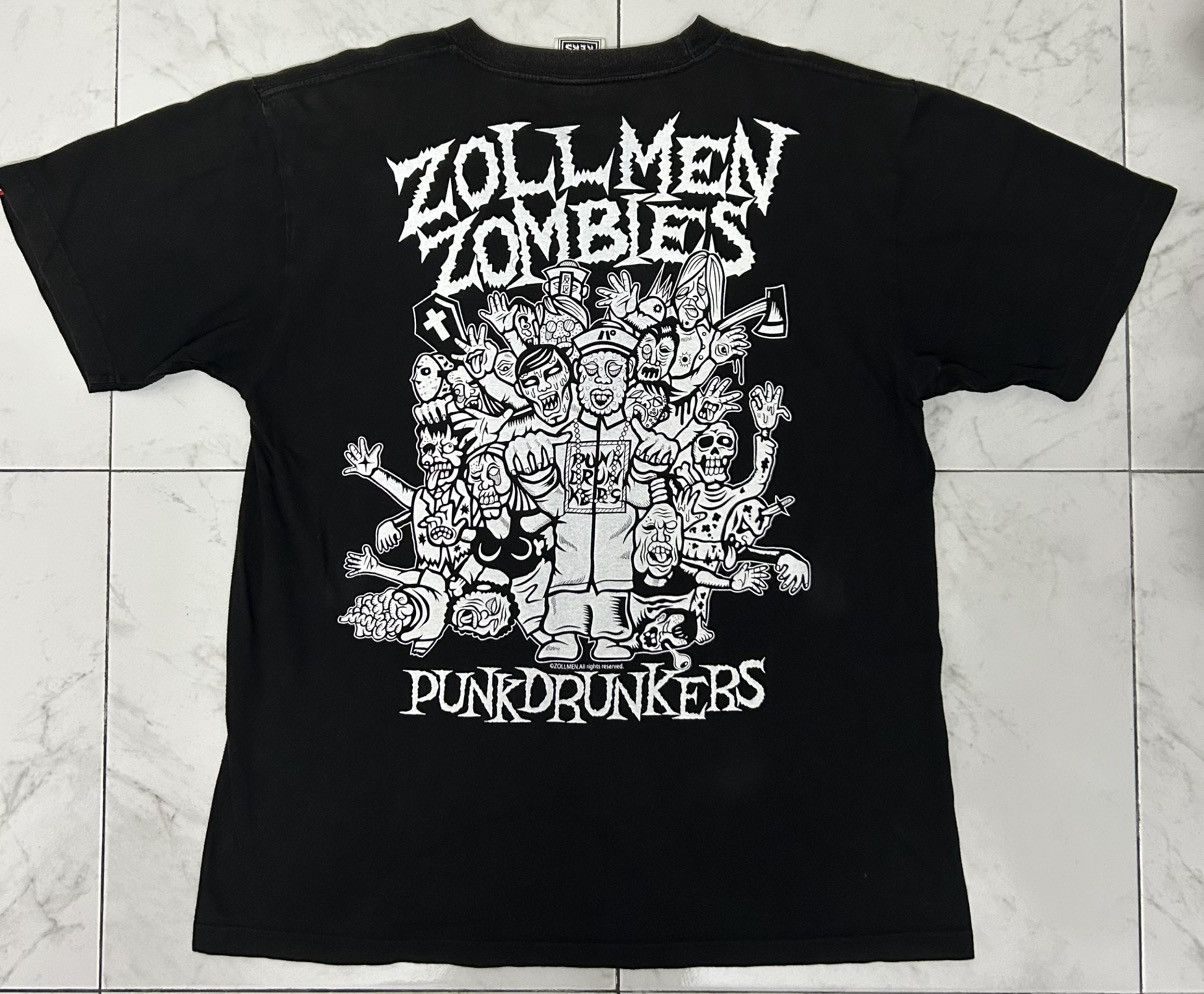 Japanese Brand VINTAGE PUNK DRUNKERS PUSHEAD DESIGN RARE Size US XL / EU 56 / 4 - 5 Thumbnail