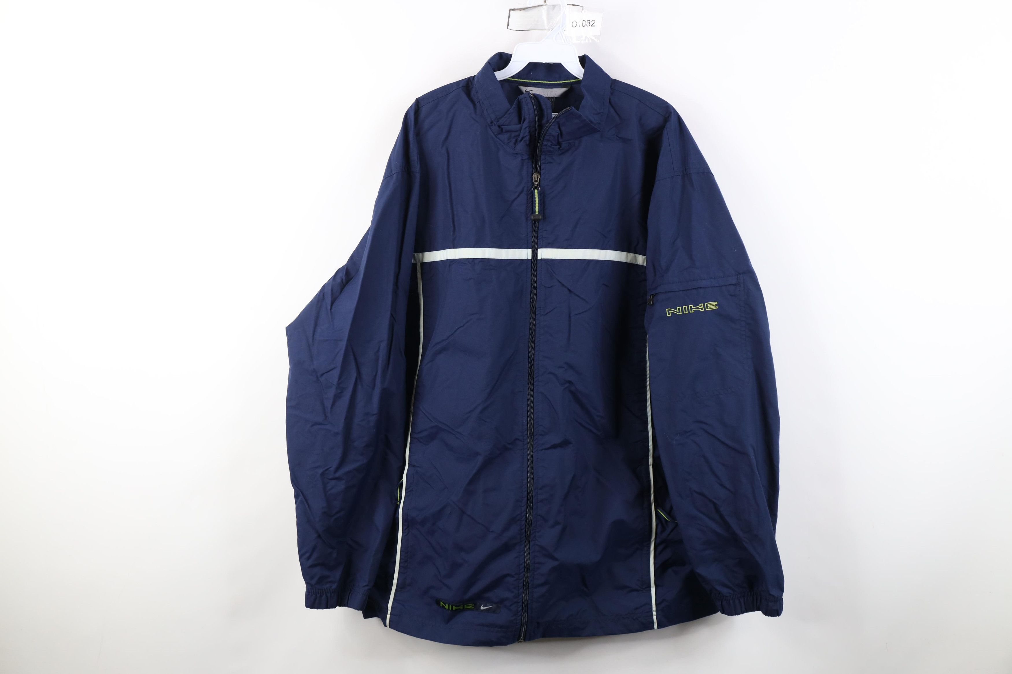 Nike Vintage Y2K Nike Mini Swoosh Full Zip Windbreaker Jacket Size US XL / EU 56 / 4 - 1 Thumbnail