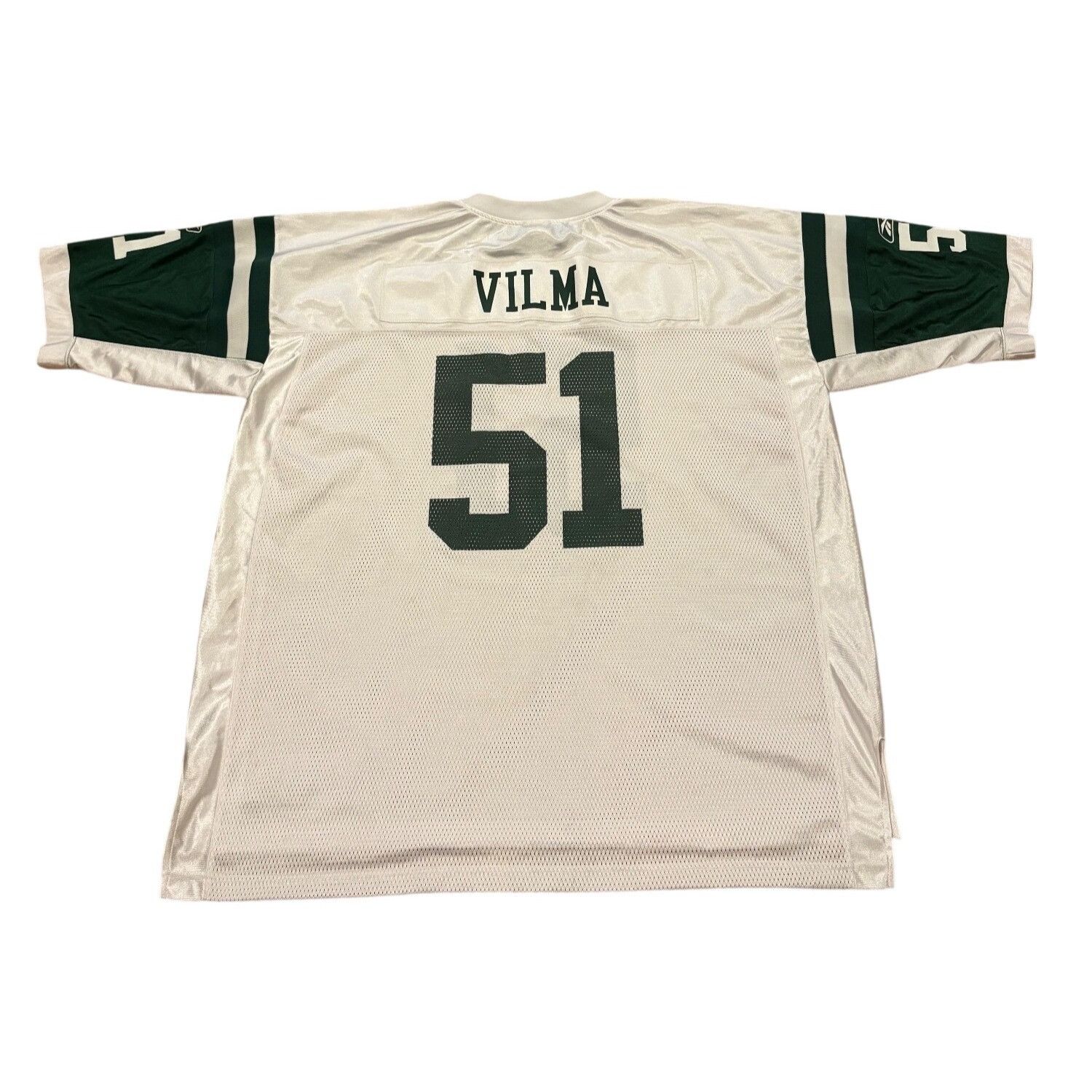 Reebok Reebok New York Jets Jonathan Vilma #51 White NFL Football J Size US XXL / EU 58 / 5 - 1 Thumbnail