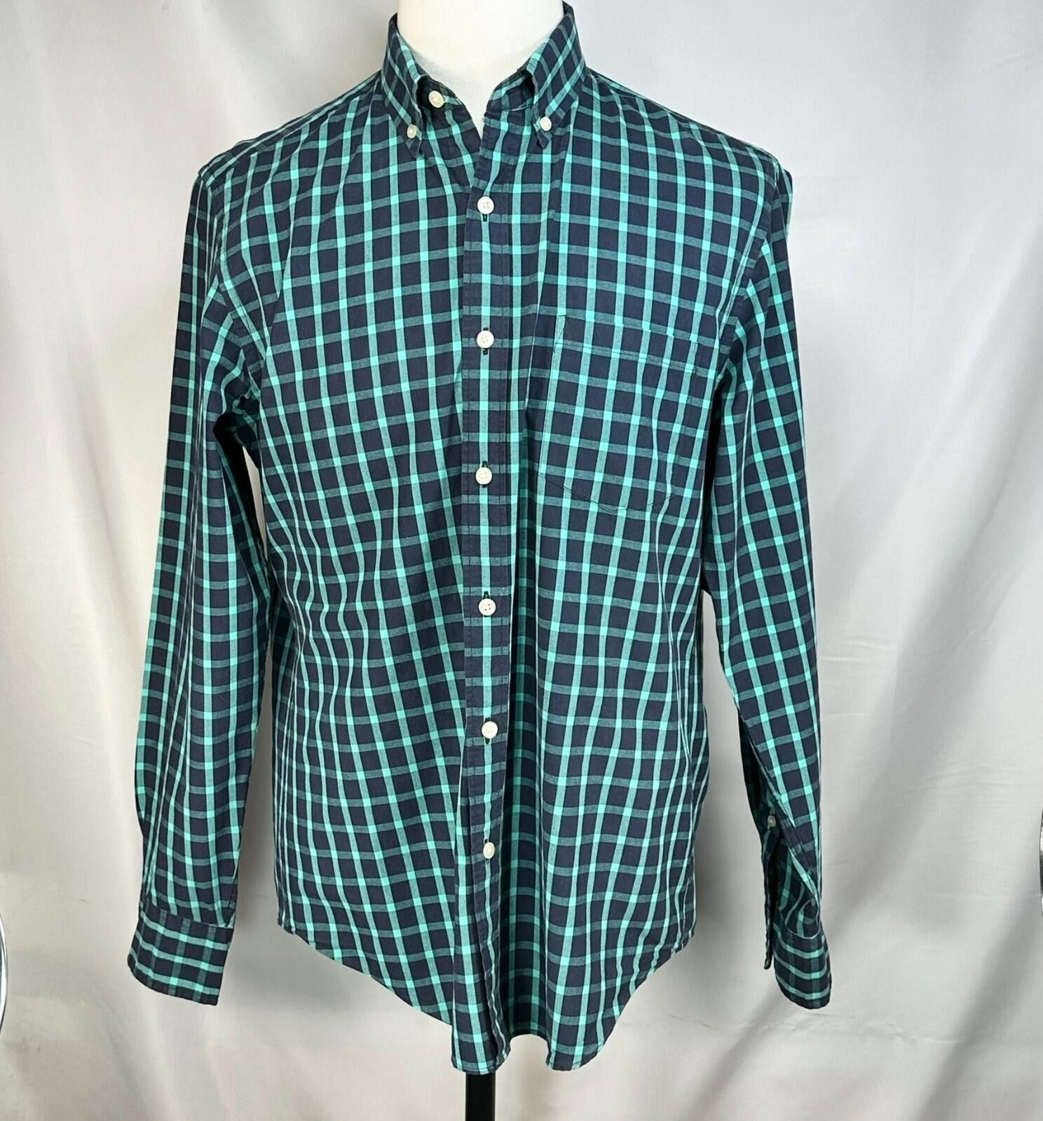 J.Crew J Crew Plaid Check 100% Cotton Oxford Button Up Mens Green M Size US M / EU 48-50 / 2 - 1 Thumbnail