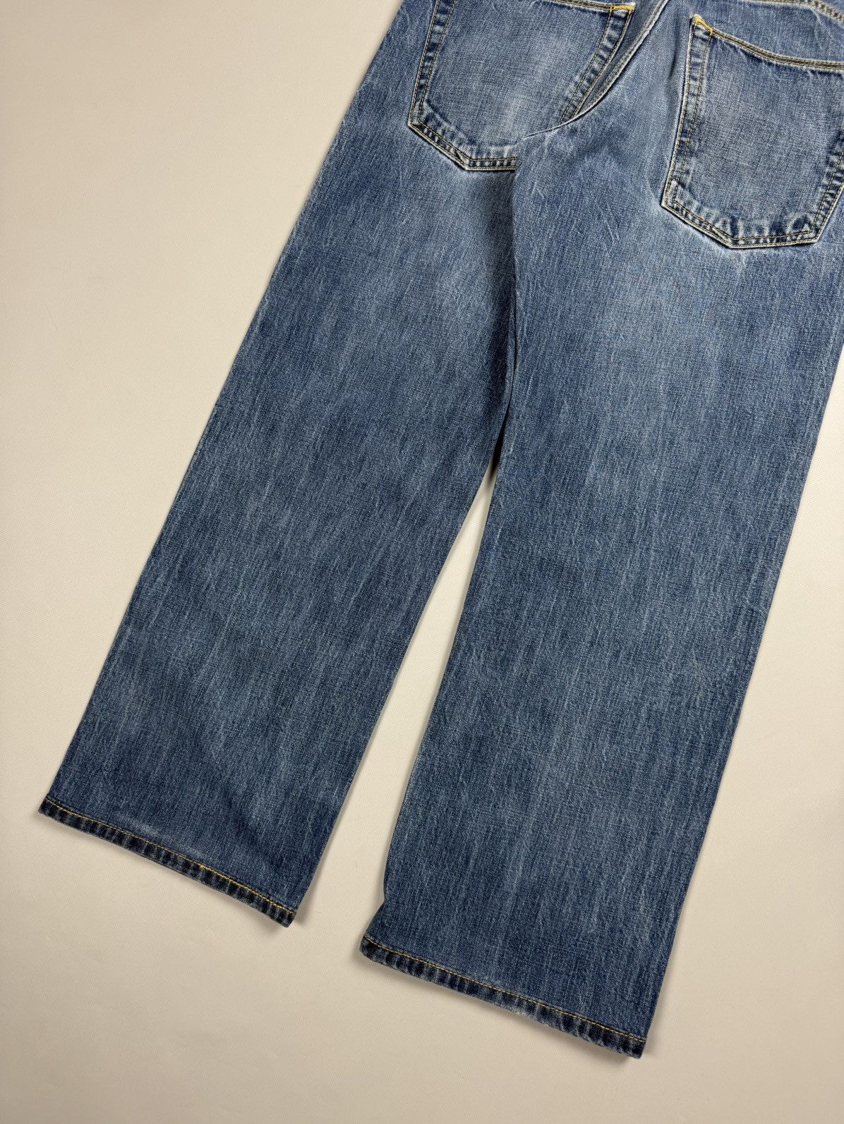 Pike Brothers Pike Brothers Men’s Selvedge Denim Back Buckle Jeans Size 33 Size US 33 - 16 Thumbnail