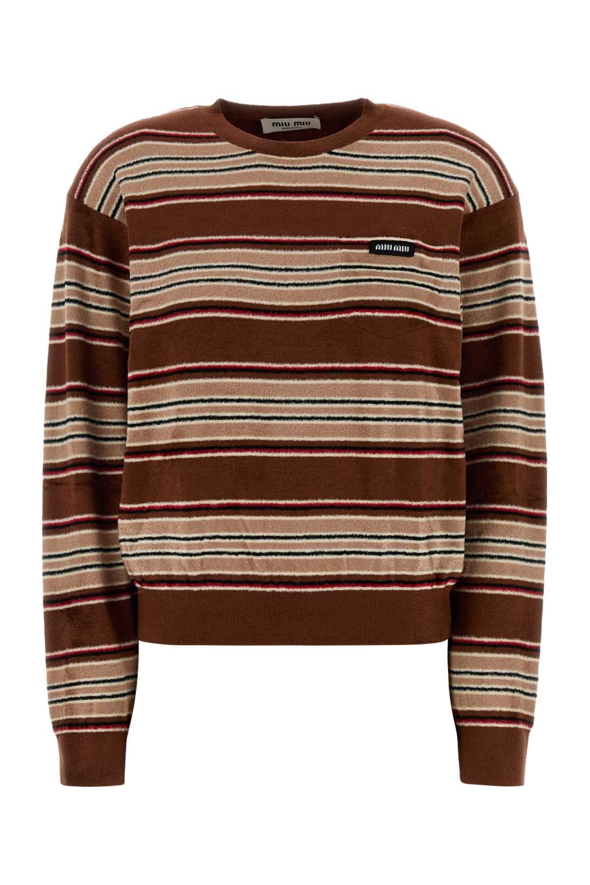 Miu Miu Embroidered Chenille Sweater Size XS / US 0-2 / IT 36-38 - 1 Thumbnail