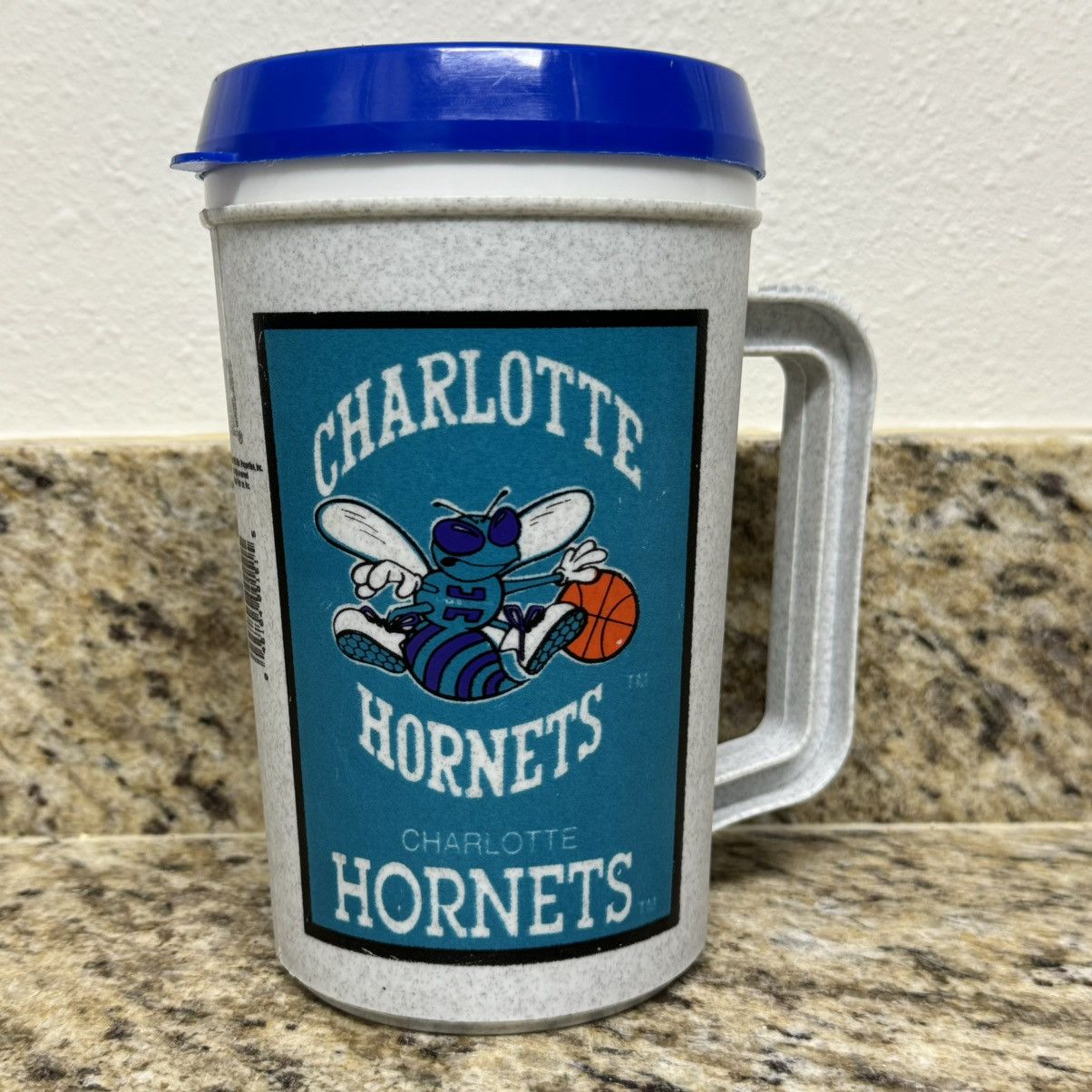 NBA × Vintage 1995 Charlotte Hornets NBA Vintage 22oz Super Thermo Thermos Size ONE SIZE - 2 Thumbnail