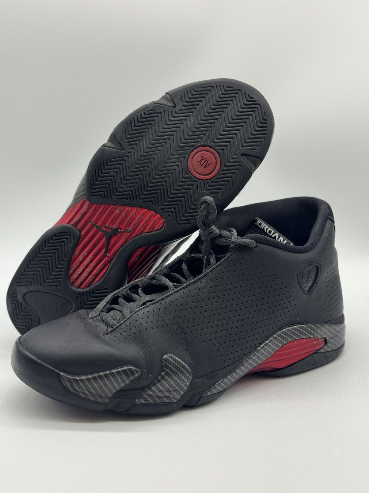Jordan Brand × Nike Nike Air Jordan 14 Retro SE Black Ferrari Men’s Size 11.5 Size US 11.5 / EU 44-45 - 1 Thumbnail