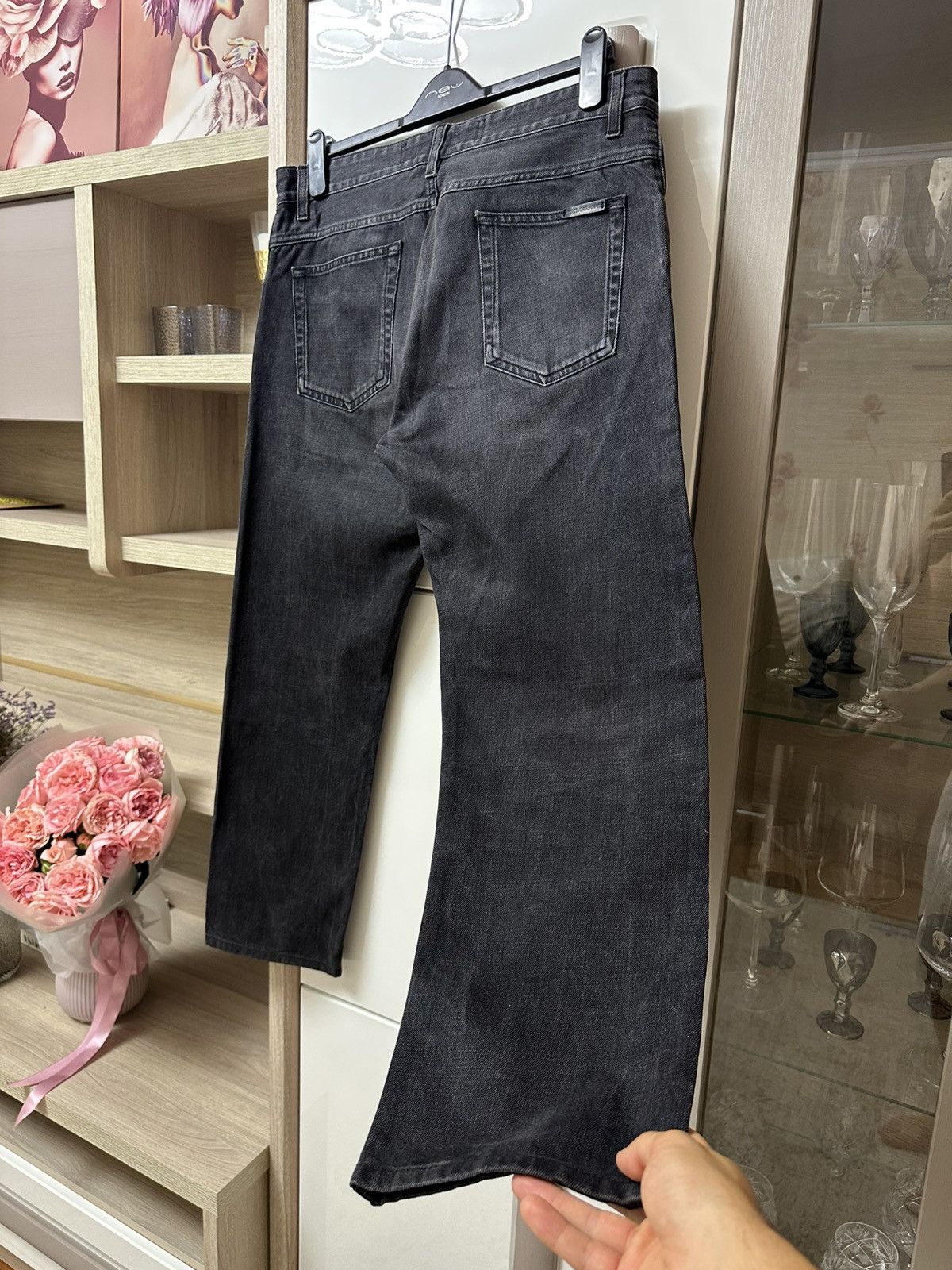AW17 Dolce Gabbana Luxury Denim Jeans Pants Chrome Hearts St