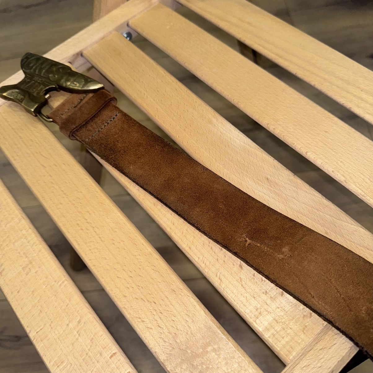 Levi's Vintage 80s LEVI’S Anvil 1853 Brass Belt Size ONE SIZE - 9 Thumbnail