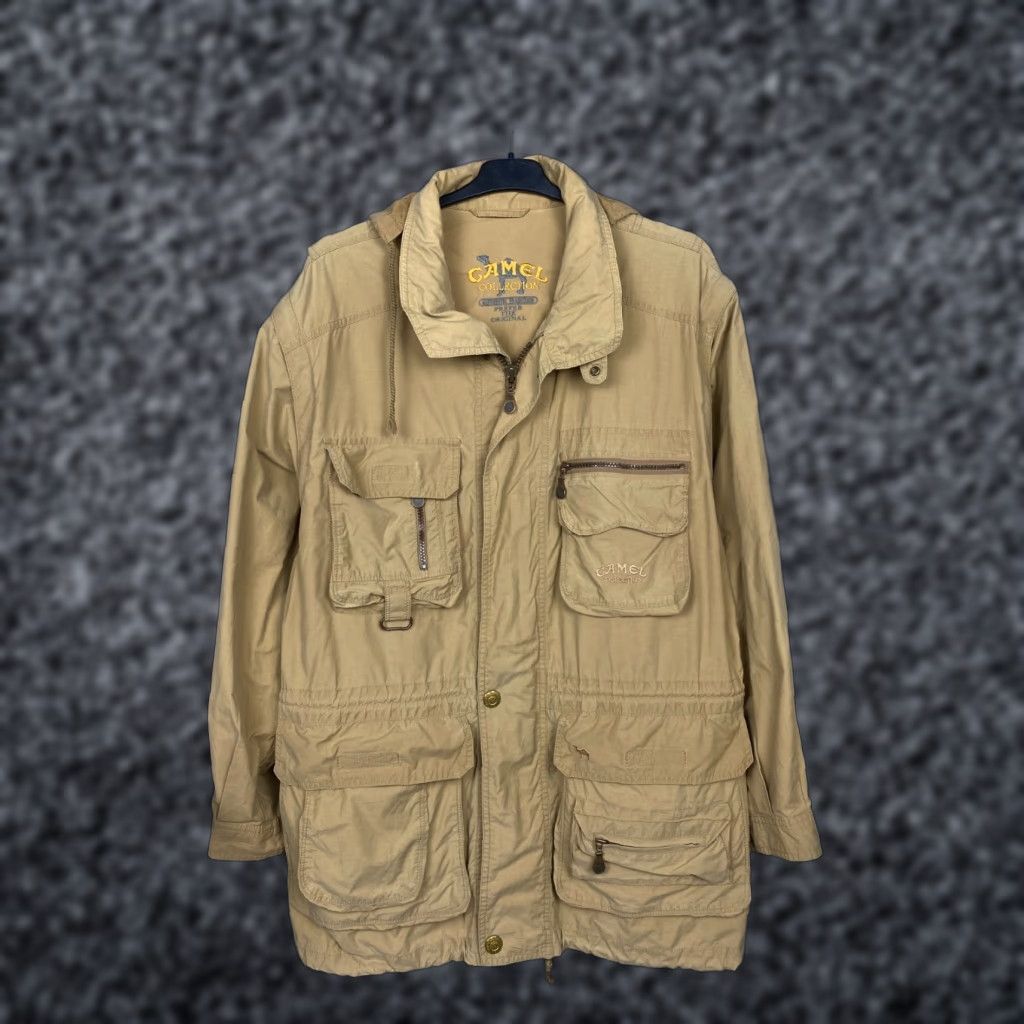 Camel Camel Collection Vintage Mens Utility Jacket XL Beiges Cotton Windbreaker Jacket Mens XL Beige Camel Collection Vintage Mens Jacket Windbreaker 80s? Size US L / EU 52-54 / 3 - 1 Thumbnail