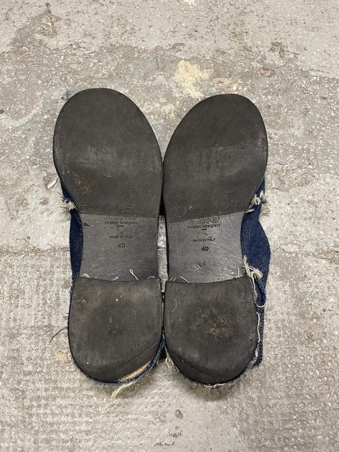 Maison Margiela Maison Margiela MM6 Blue Denim Jeans Derbys Shoes Size US 7 / EU 40 - 7 Thumbnail