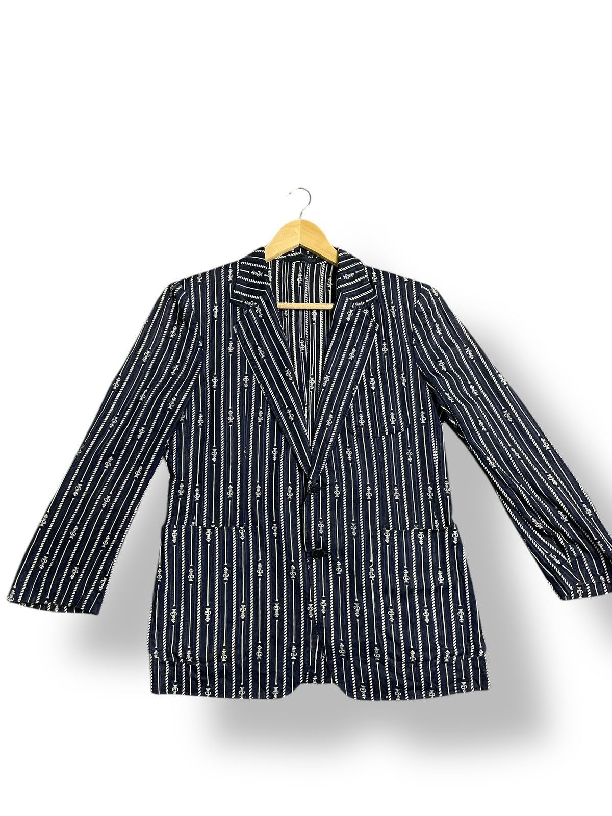 Japanese Brand × Vintage Japanese Brand x Stripe Light Jacket (24) Size US S / EU 44-46 / 1 - 1 Thumbnail