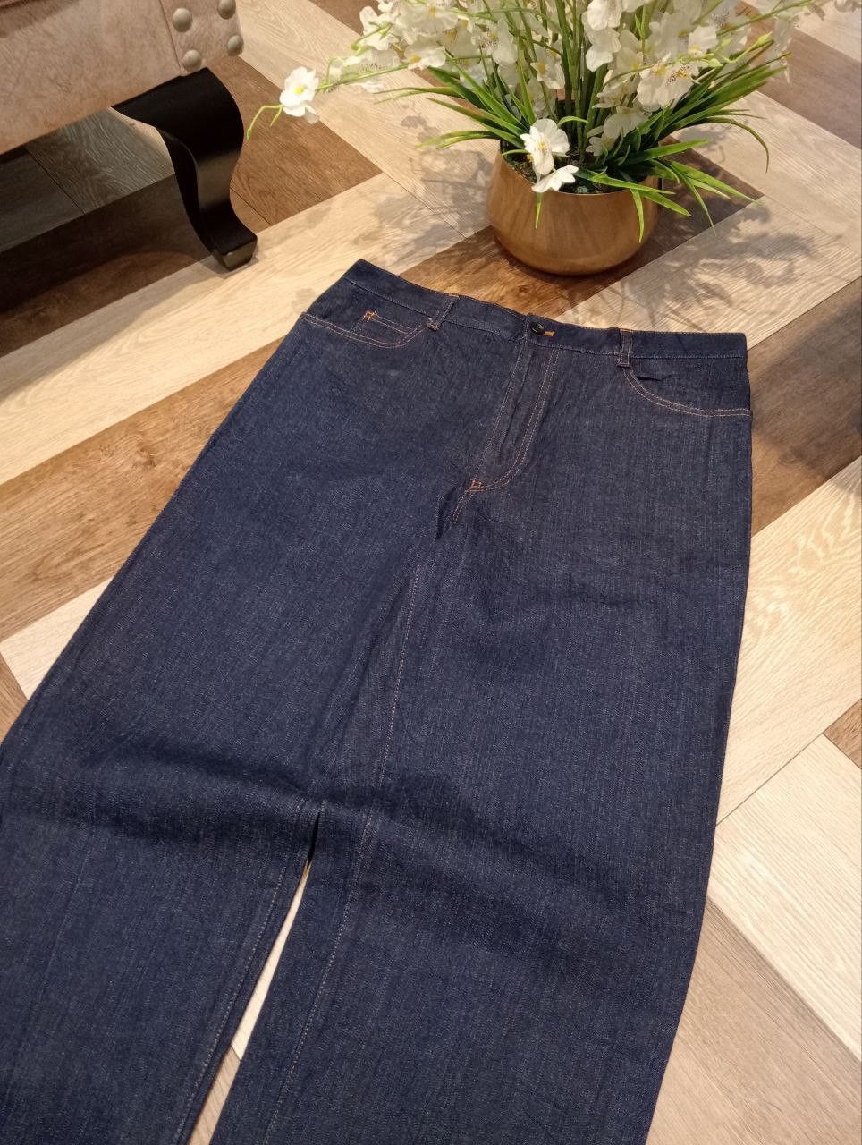 Dior CHRISTIAN DIOR BLUE DENIM STRETCH PANTS Size US 33 - 4 Thumbnail