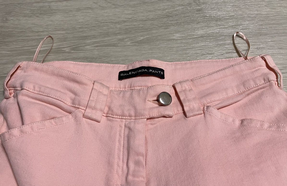 Balenciaga Womens 2012 Balenciaga Pink Slim Stretch Trousers Pant Jeans Size 25" / US 0 / IT 36 - 10 Thumbnail