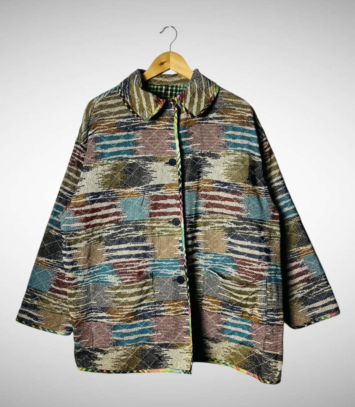 Missoni Vintage Missoni Reversible Buttons Jacket Size US XL / EU 56 / 4 - 3 Thumbnail