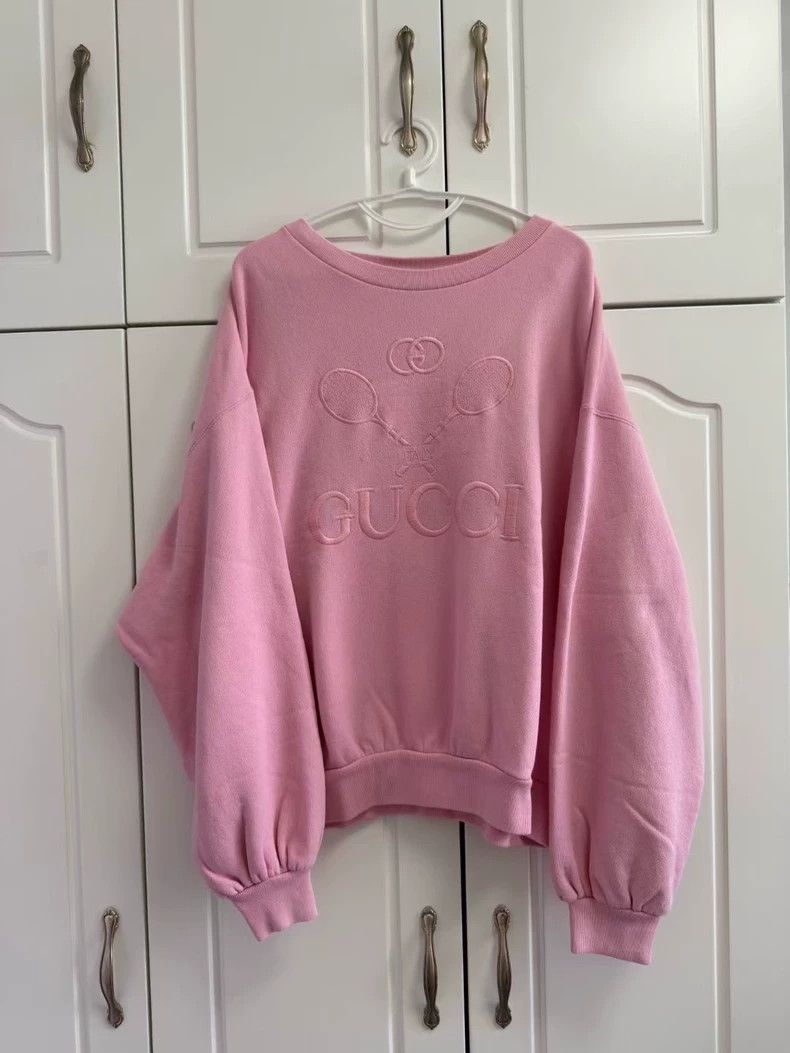 Gucci Gucci Tennis racket embroidered logo sweatshirt Size M / US 6-8 / IT 42-44 - 1 Thumbnail