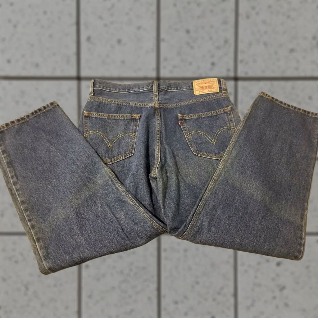 Levi's Levi's Jeans Mens 36x29 Relaxed Straight Denim Cotton Pants Blue Size US 36 / EU 52 - 1 Thumbnail