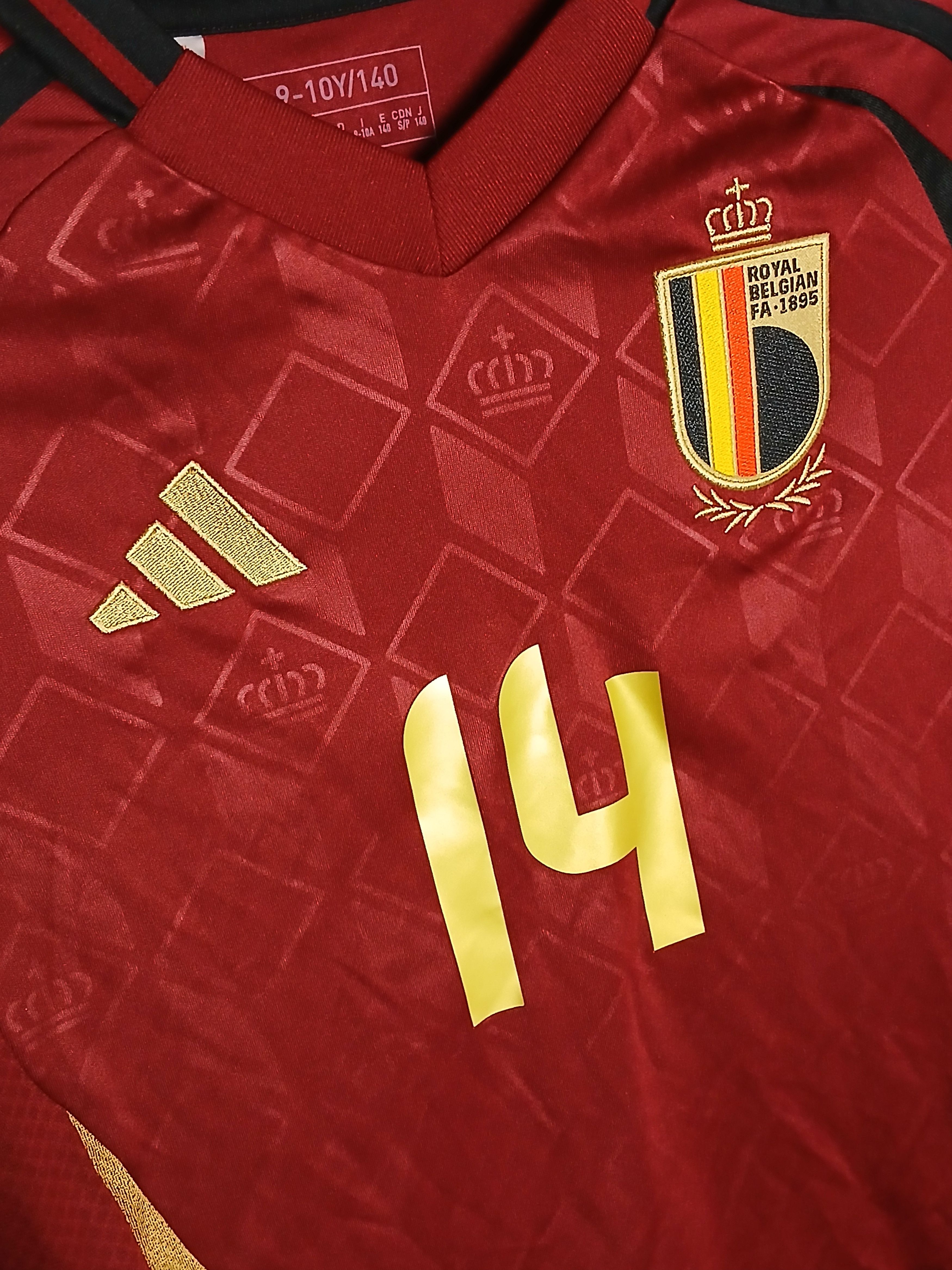 Adidas KIDS Belgium National Team 24/25 Home Football Jersey Size US XS / EU 42 / 0 - 3 Thumbnail