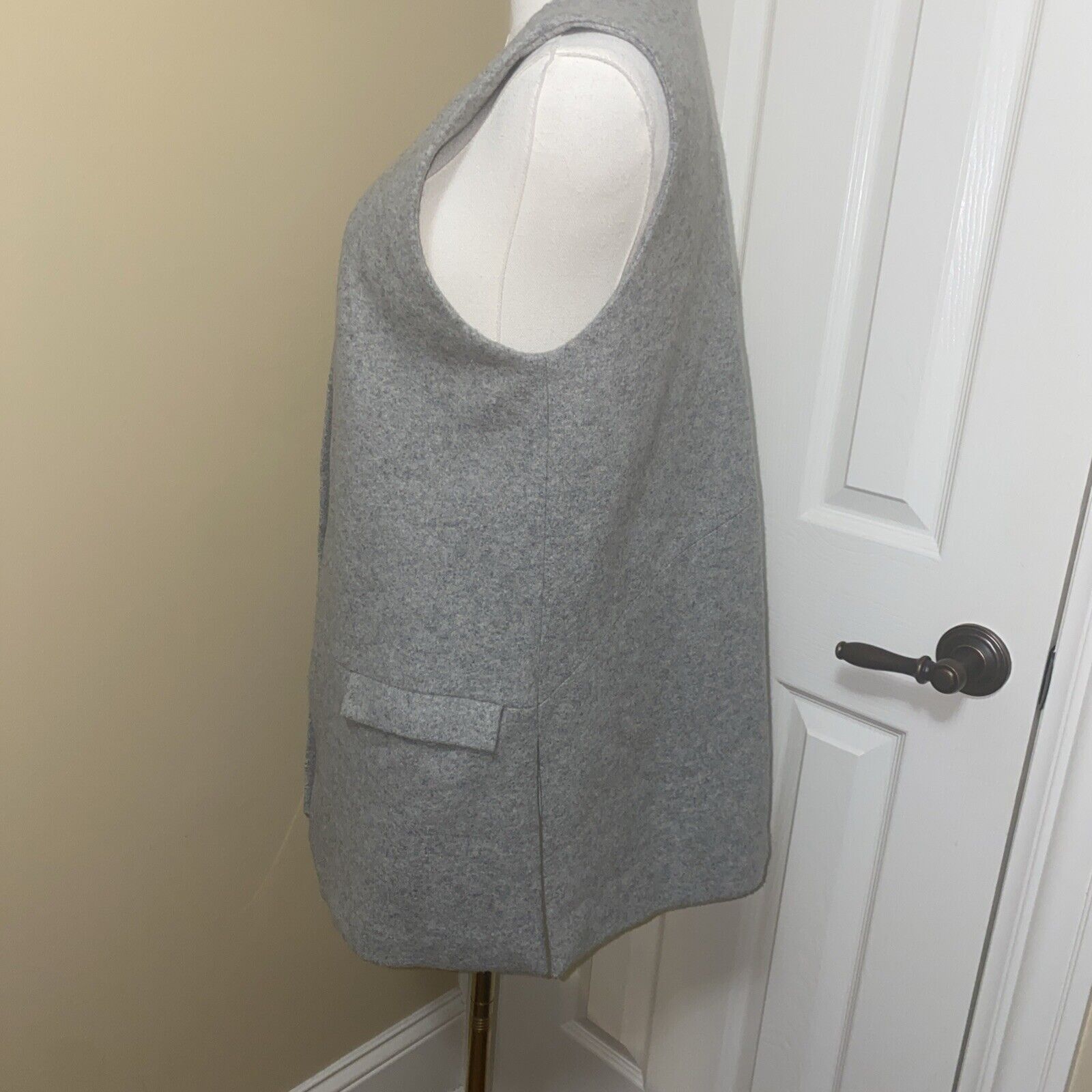 Anthropologie Elevenses Wool Vest Small Anthropologie Gray Pockets Lined Size S / US 4 / IT 40 - 4 Thumbnail