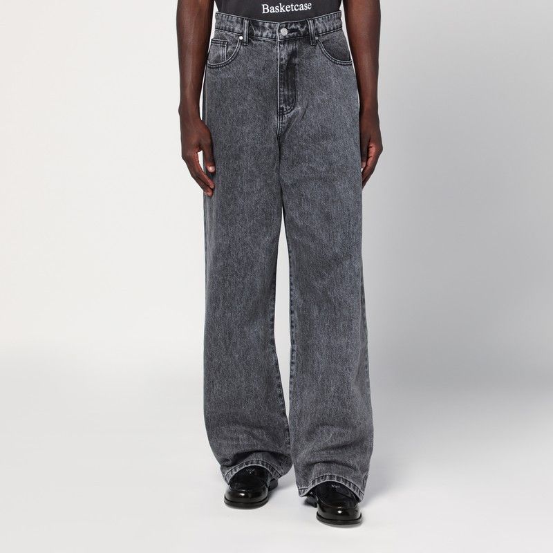 basketcase gallery Basketcase Gallery Wide-Leg Black Washed Jeans Size US 28 / EU 44 - 1 Thumbnail