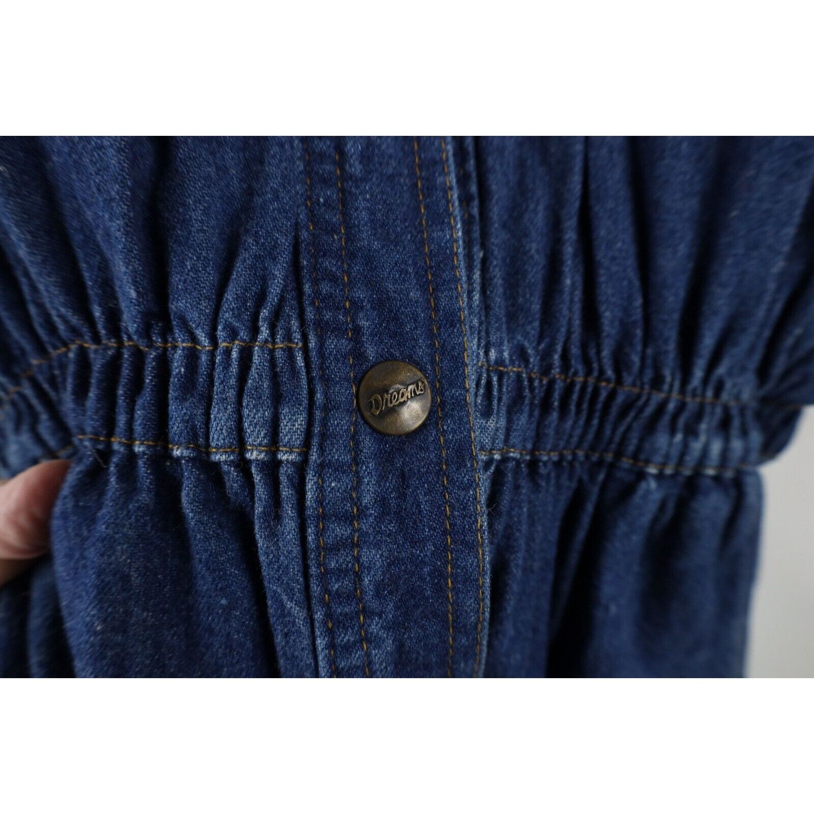 Vintage Vintage 70s 80s Streetwear Distressed Denim Jean Jumpsuit Size L / US 10 / IT 46 - 7 Thumbnail
