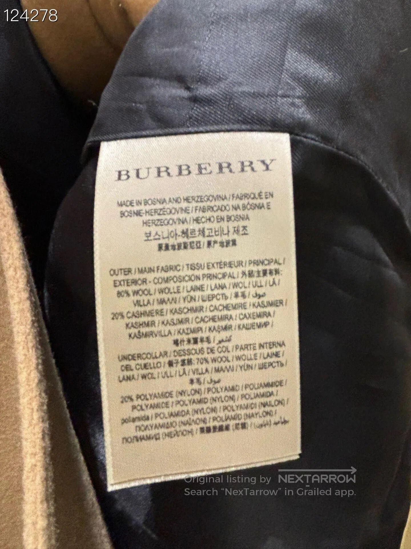 Burberry Burberry Cashmere Cape Coat. Size L / US 10 / IT 46 - 4 Thumbnail