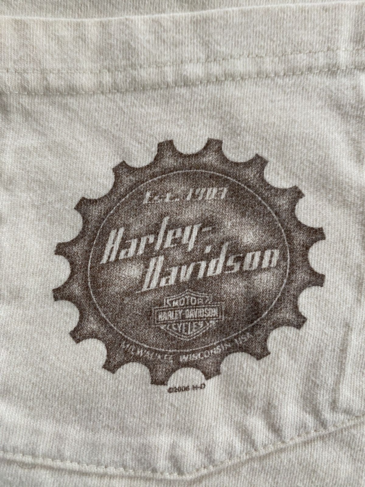 Harley Davidson × Vintage 2006 Harley Davidson Southern Thunder Mississippi Polo Shirt Size US XXL / EU 58 / 5 - 3 Thumbnail