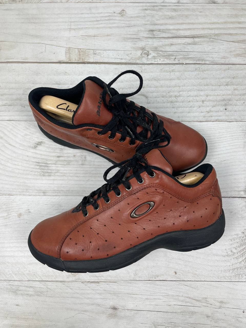 Vintage Oakley FACTORY PILOT Software Leather Sneakers 2002