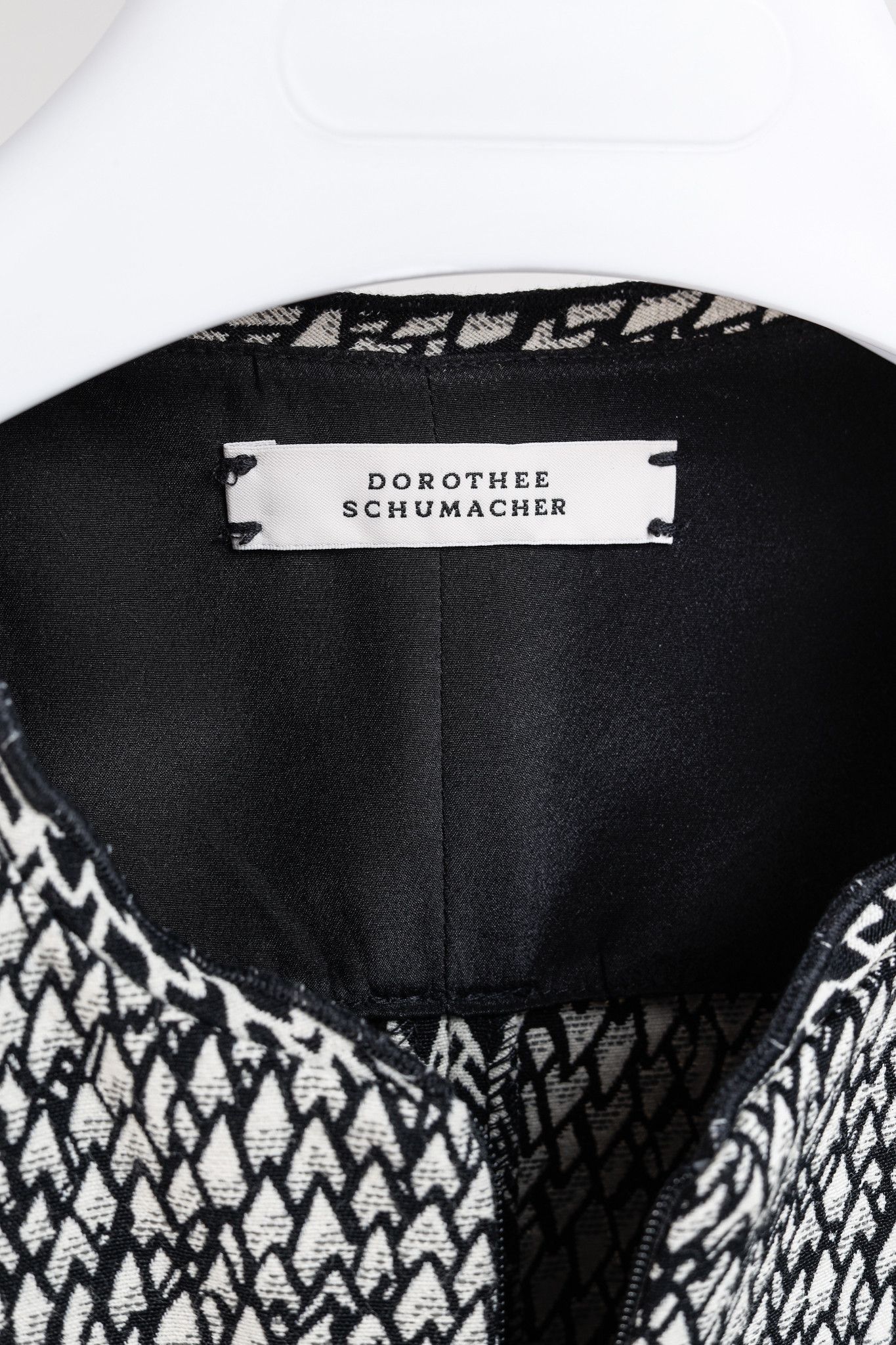 Dorothee Schumacher Alter Ego Jacquard Black & White Dress
