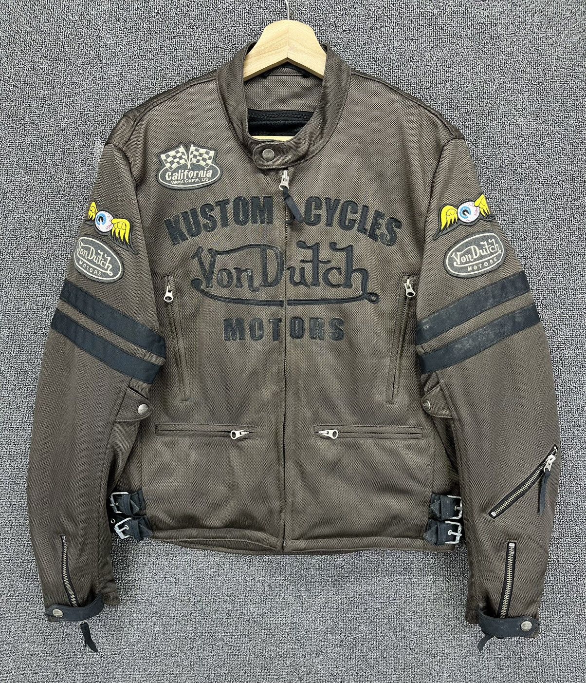Vintage Von Dutch Kustom Cycles Rare Motor Racing Jacket